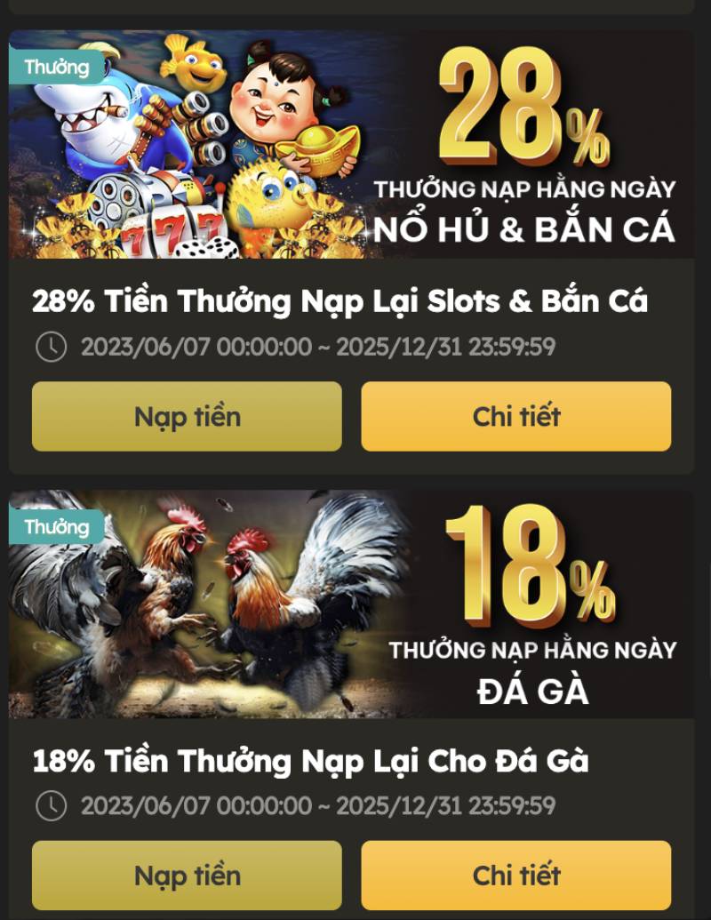 Thưởng Nạp Lại Hàng Ngày – Nhận Tiền Thưởng Không Giới Hạn