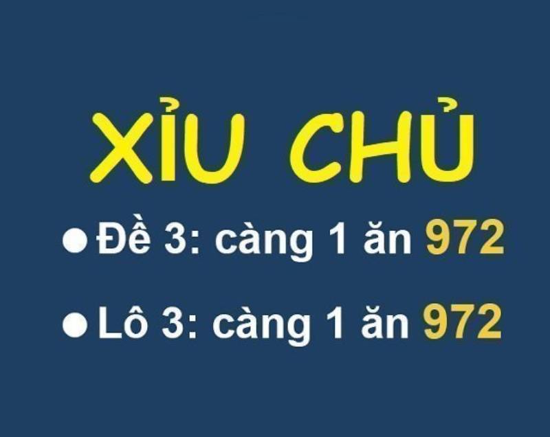 Tỷ lệ thưởng của xỉu chủ